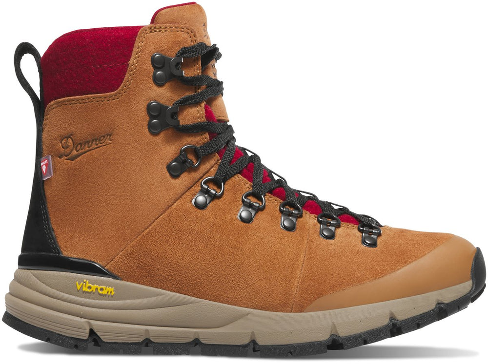 Arctic 600 Side-Zip Brown/Red Felt 200G | Danner For Sale