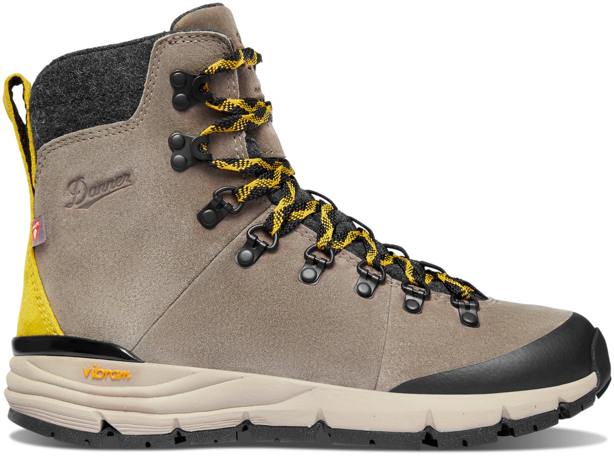 Arctic 600 Side-Zip Driftwood/Yellow Insulated 200G | Danner
